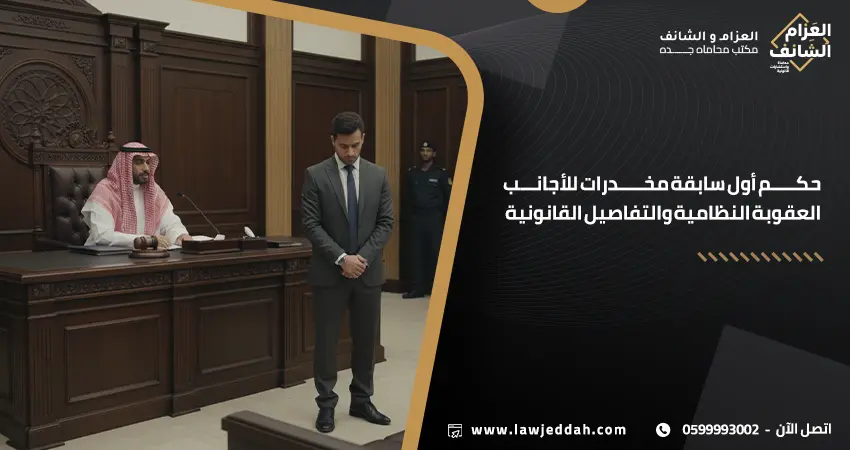 حكم أول سابقة مخدرات للاجانب